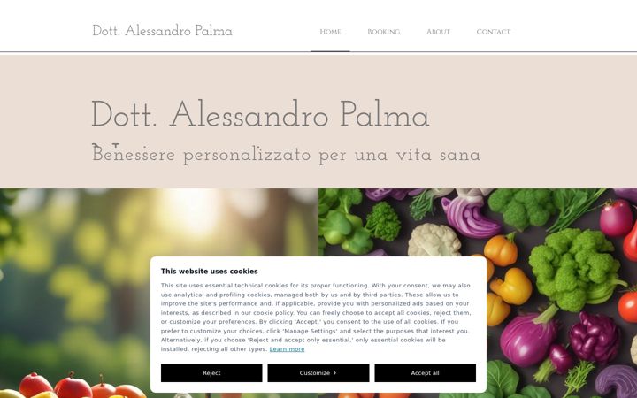 Screenshot of alessandropalmanutrizionista.it