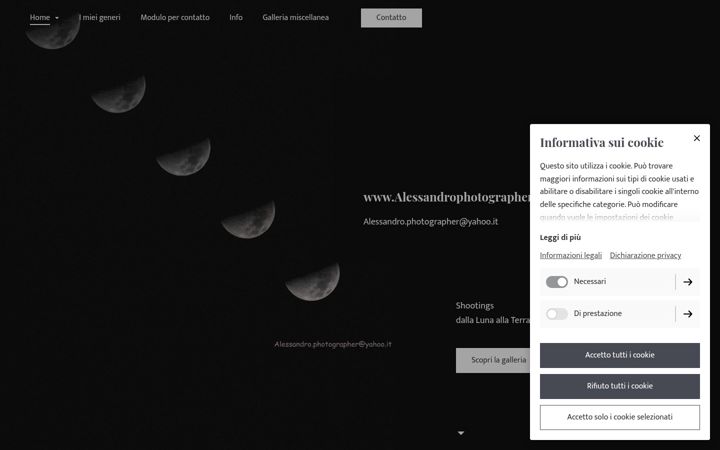 Screenshot of alessandrophotographer.it