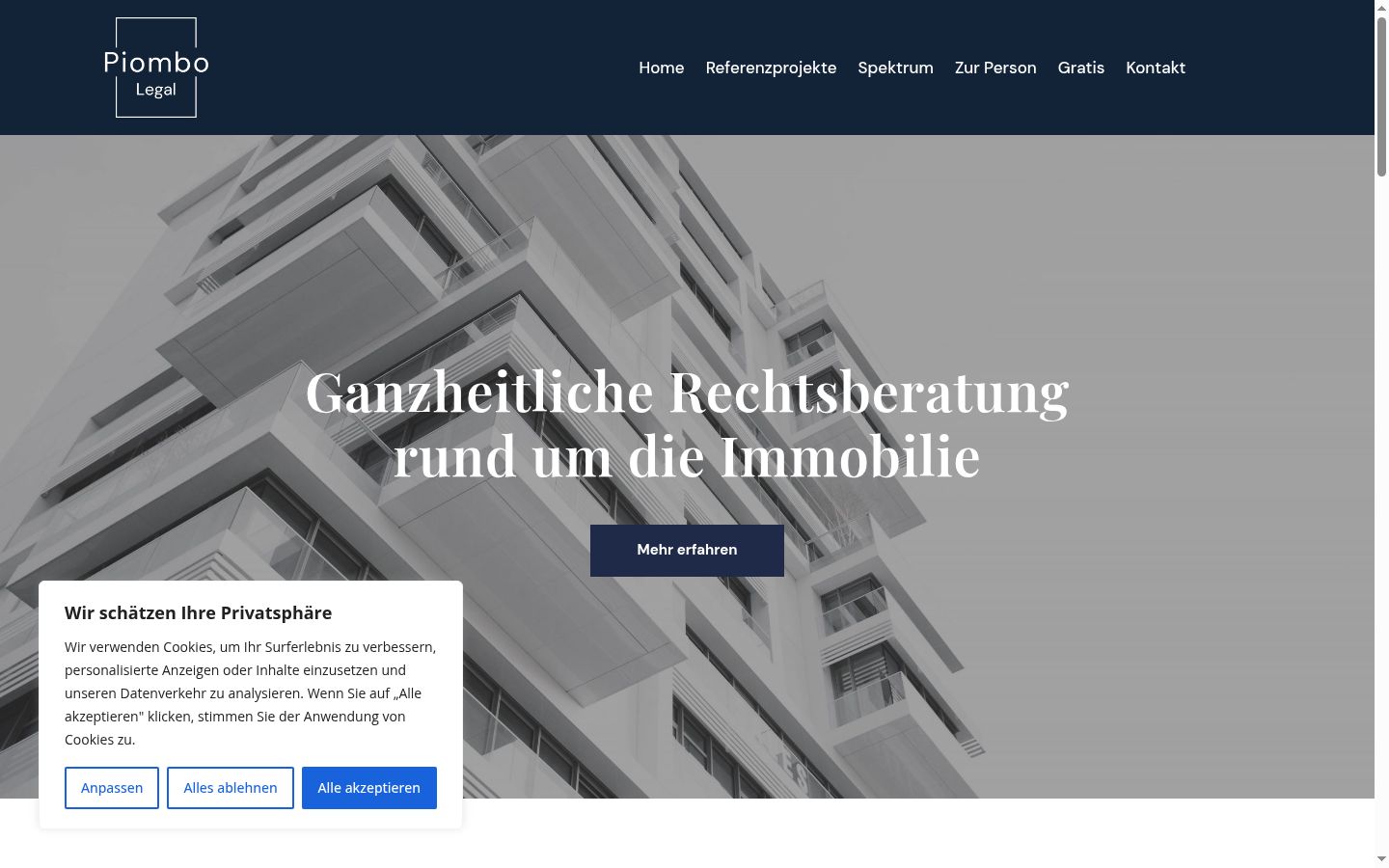 Screenshot van de toestemmingsbanner zoals getoond vóór enige interactie