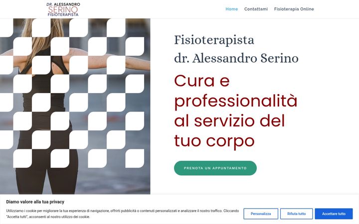 Screenshot of alessandroserinofisio.it