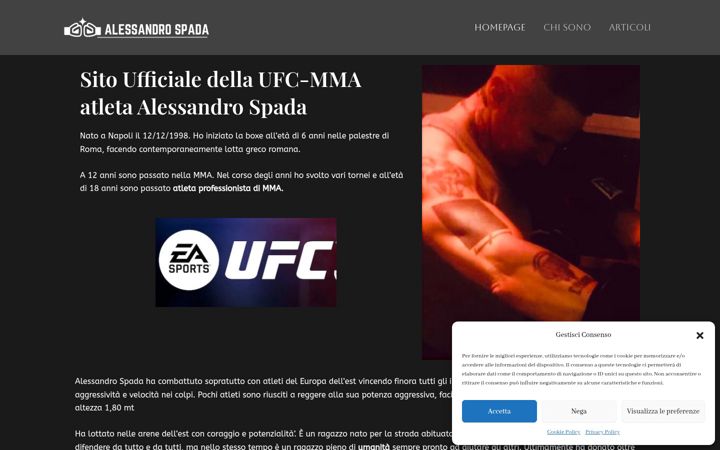 Screenshot of alessandrospada.net