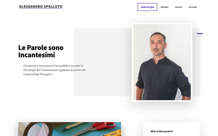 Screenshot of alessandrospalluto.com