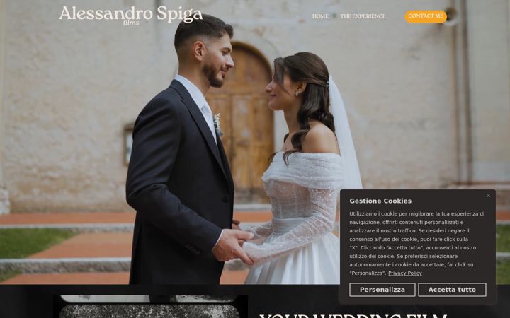 Screenshot of alessandrospigafilms.com