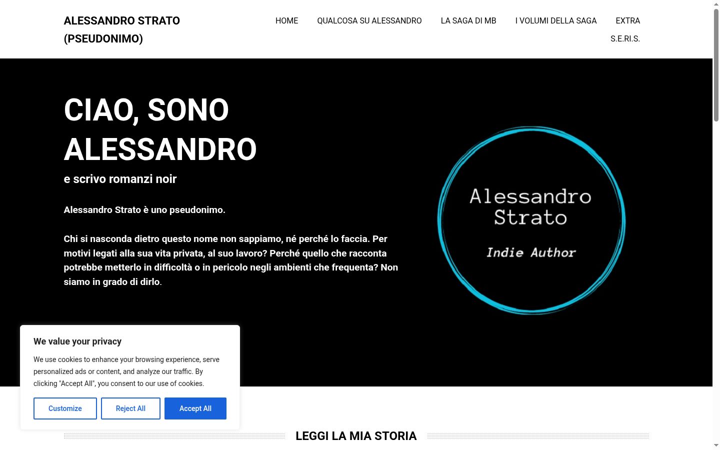 Snimka zaslona bannera za privolu prikazanog prije bilo kakve interakcije