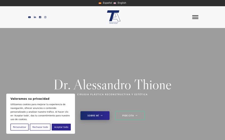 Screenshot of alessandrothione.es