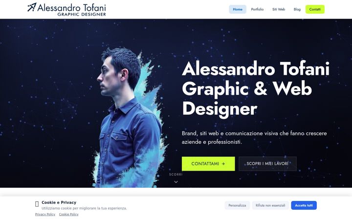 Screenshot of alessandrotofani.it