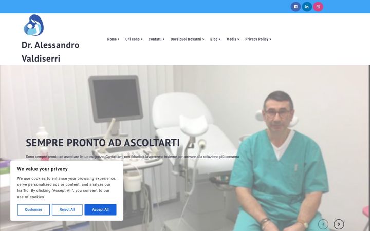 Screenshot of alessandrovaldiserri.it