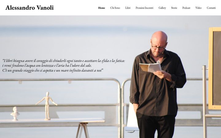 Screenshot ta' alessandrovanoli.it