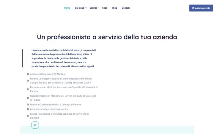 Screenshot of alessandrovendramin.it