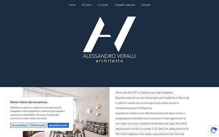Screenshot of alessandroveralli.com
