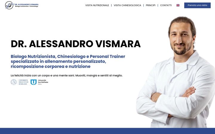Screenshot of alessandrovismara.com