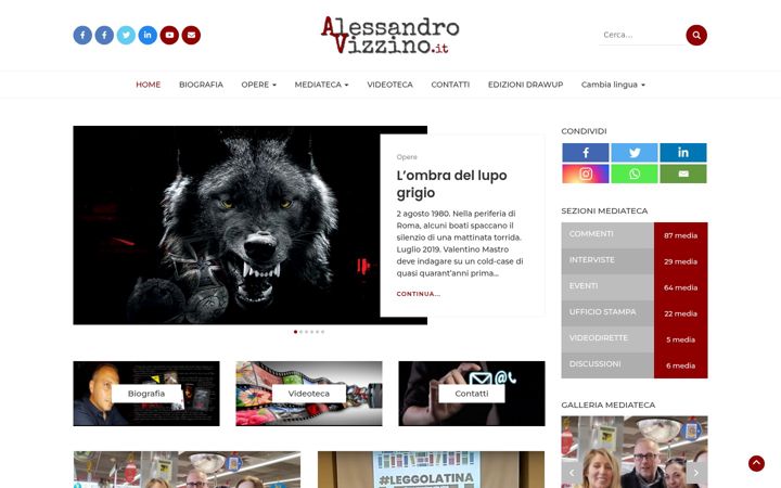 Skjermbilde av alessandrovizzino.it