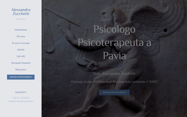 Screenshot of alessandrozucchetti.it