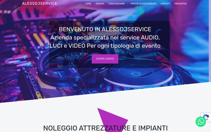 Screenshot of alessdjservice.it