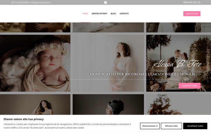 Screenshot of alessiabfoto.it