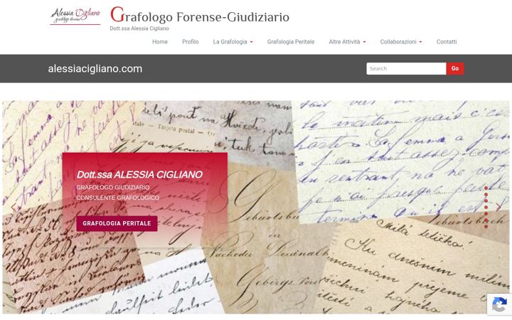 Screenshot of alessiacigliano.com