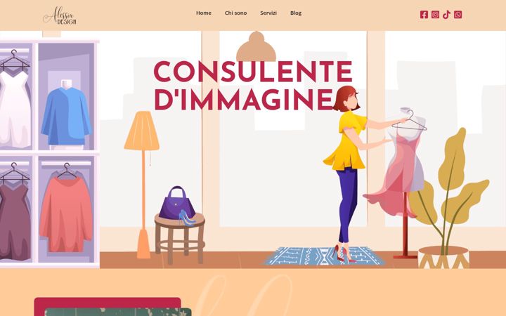 Captură de ecran a alessiadesign.it