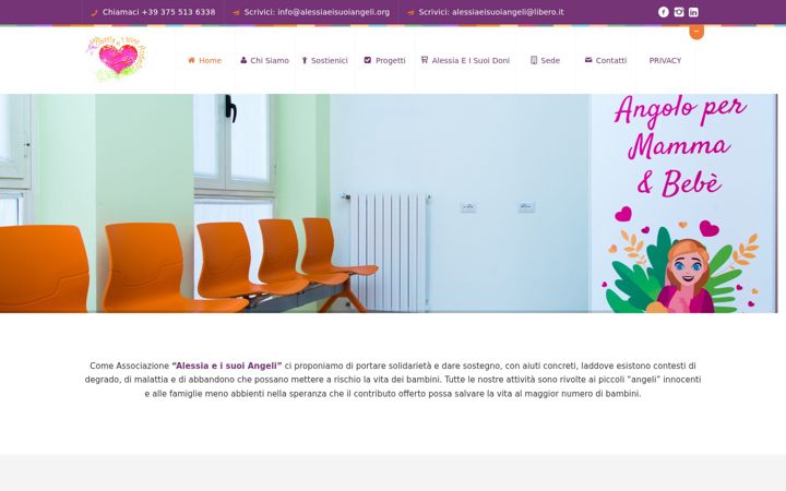 Screenshot του alessiaeisuoiangeli.org