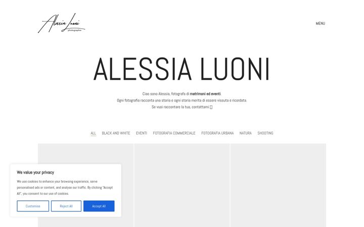 Screenshot του alessialuoni.com