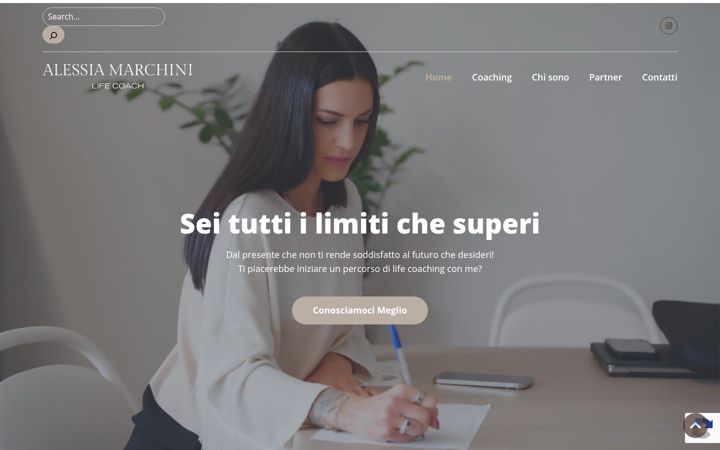 Screenshot of alessiamarchini.com