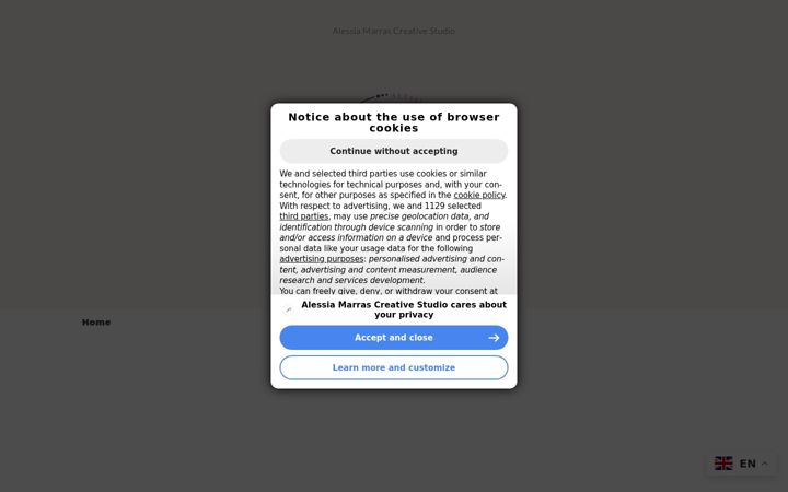 Screenshot of alessiamarras.com