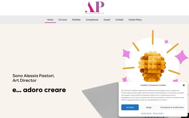 Screenshot of alessiapastori.it