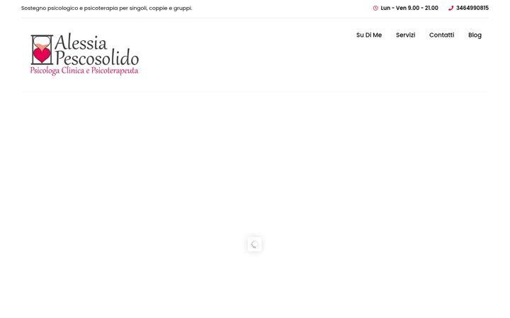 Screenshot of alessiapescosolido.it