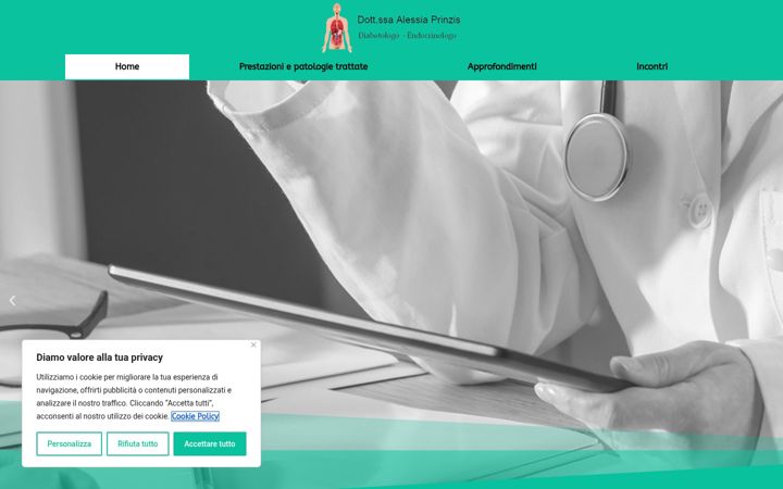Screenshot of alessiaprinzis.it