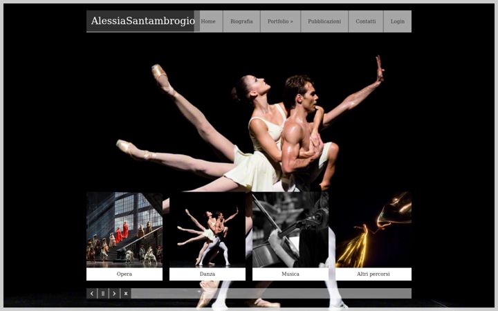 Screenshot of alessiasantambrogio.com