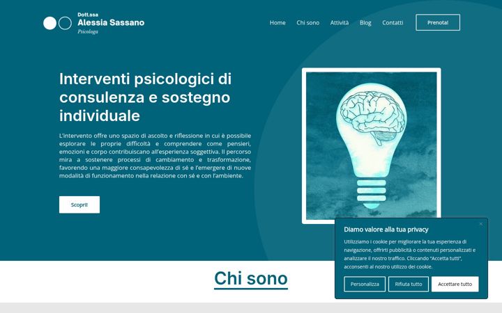 Screenshot of alessiasassano.it