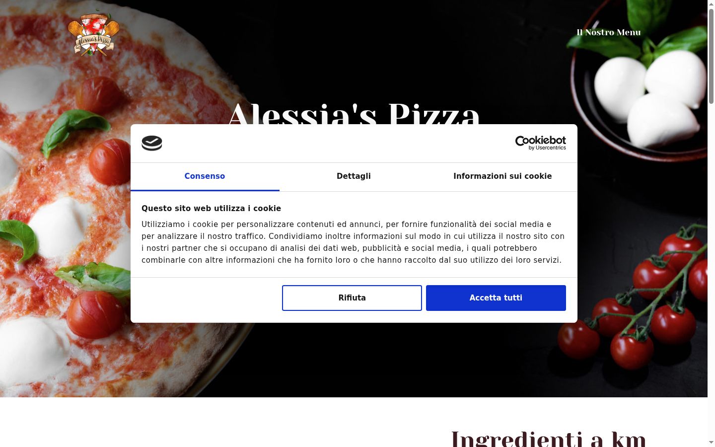 Capture d'écran de la bannière de consentement affichée avant toute interaction