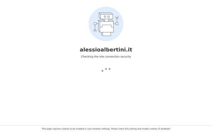 Screenshot of alessioalbertini.it