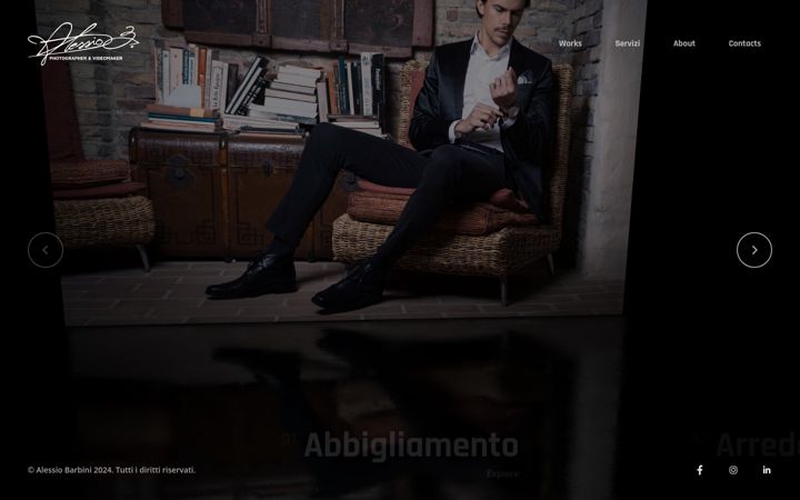Екранна снимка на alessiobarbini.com