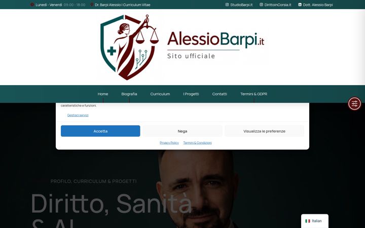 Screenshot of alessiobarpi.it