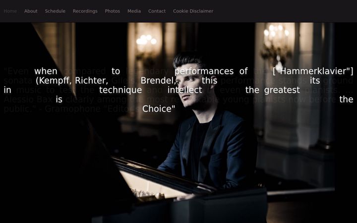 Screenshot of alessiobax.com