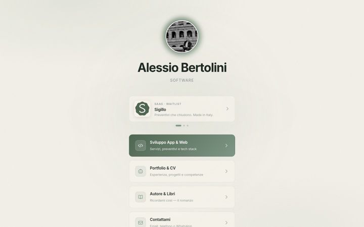 Screenshot of alessiobertolini.com