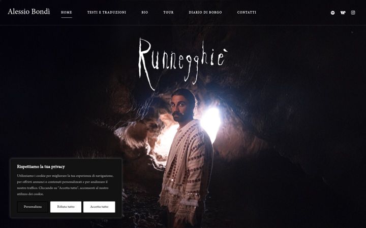 Screenshot of alessiobondi.com