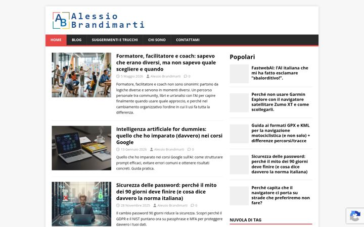 Screenshot of alessiobrandimarti.it