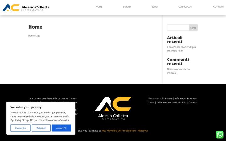 Screenshot of alessiocolletta.it