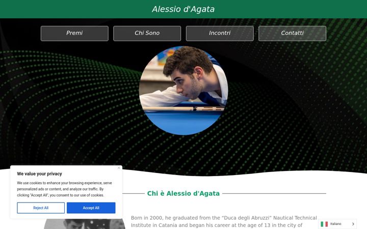 Screenshot of alessiodagata.com