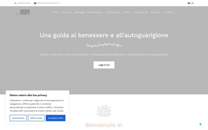 Screenshot stránky alessiofelletti.it