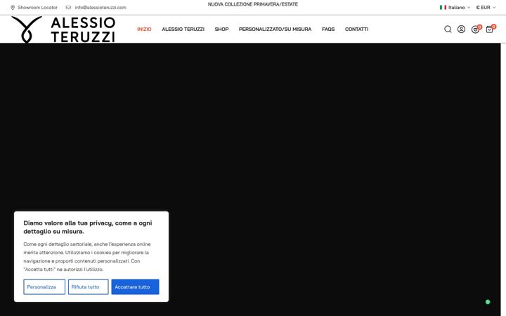 Captură de ecran a alessioteruzzi.com
