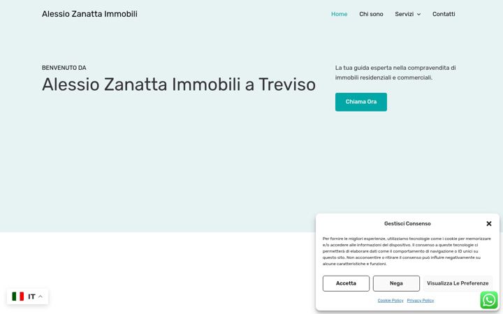 Screenshot of alessiozanattaimmobili.com