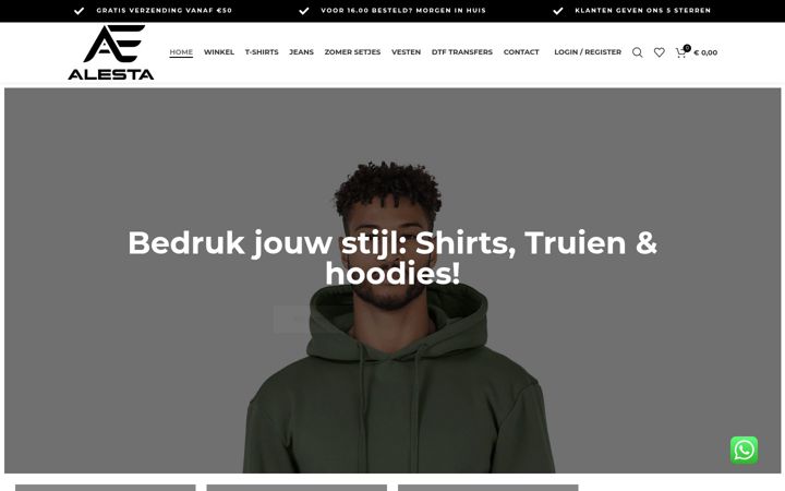 Screenshot von alestalifestyle.nl