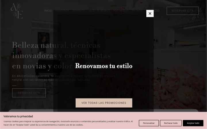 Posnetek zaslona alestilodecassandra.com