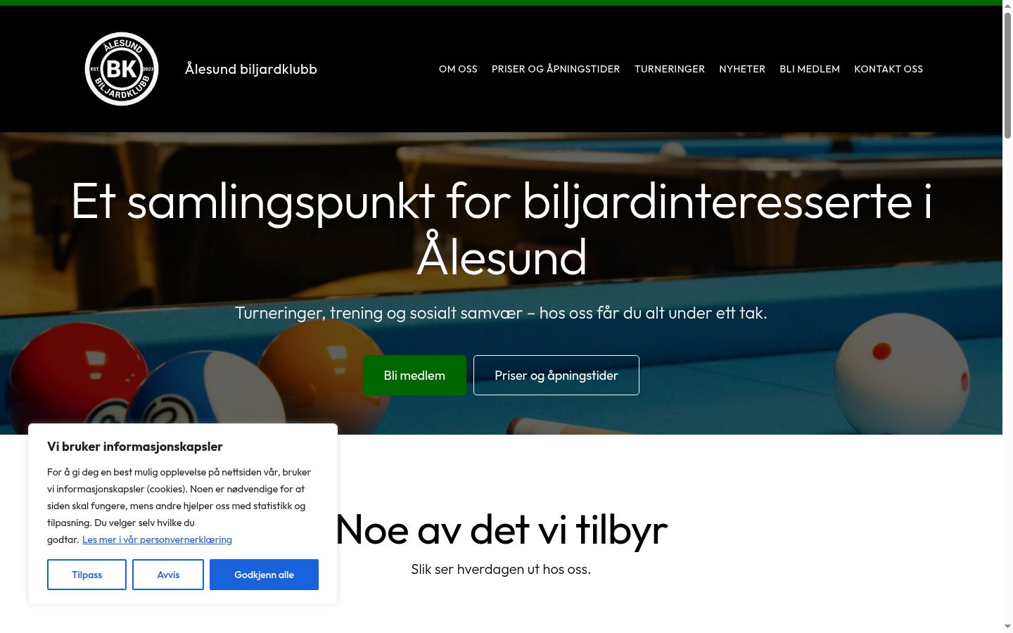 Sutikimo reklamjuostės, rodytos prieš bet kokią sąveiką, ekrano kopija
