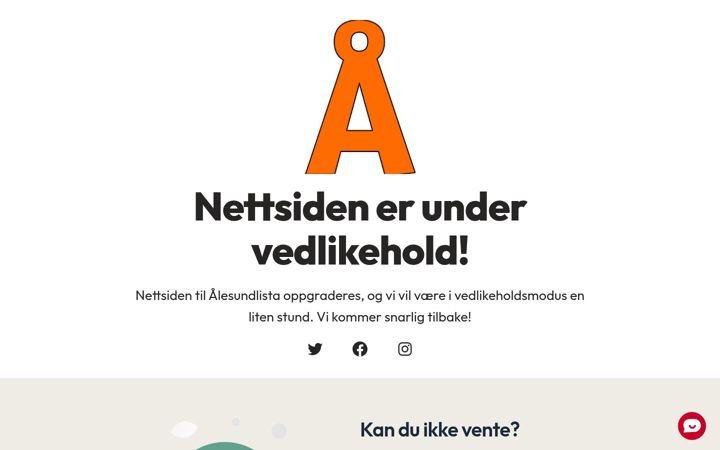 Screenshot von alesundlista.no