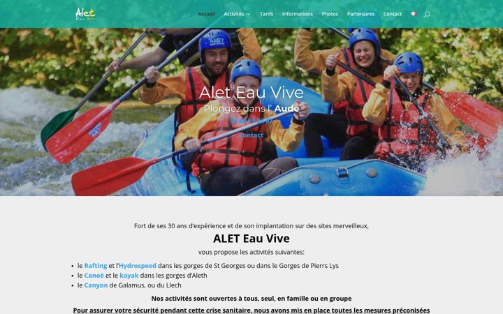 Screenshot of aleteauvive.com