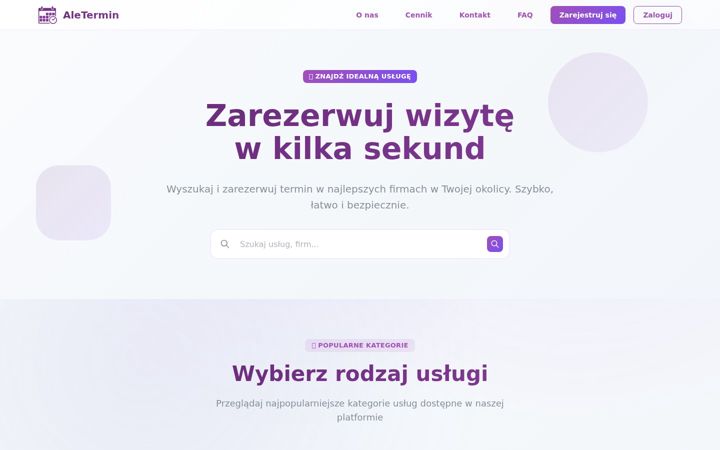 Screenshot von aletermin.pl