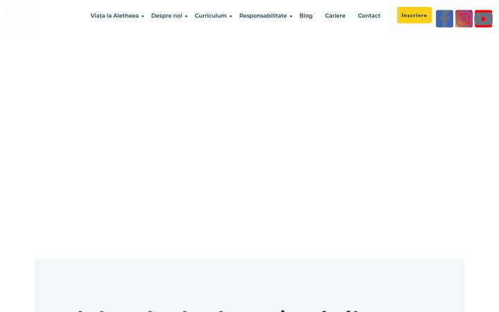 Screenshot of aletheea.ro